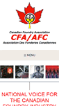 Mobile Screenshot of foundryassociation.ca